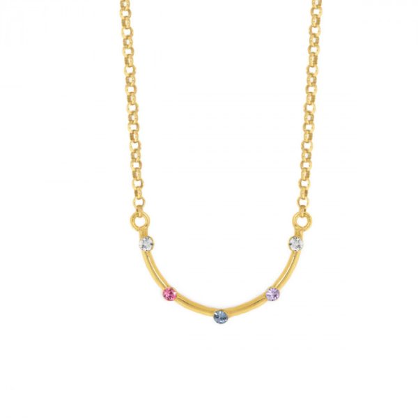 Κολιέ από ασήμι 925 με Swarovski πέτρες