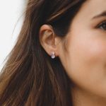 Σκουλαρίκια καρφωτά από ασήμι 925 με Swarovski πέτρες - Image 2