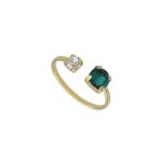 Δαχτυλίδι από ασήμι 925 με Swarovski πέτρες