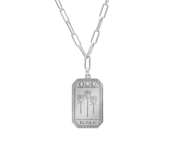 Κολιέ από ασήμι 925 με Swarovski πέτρες