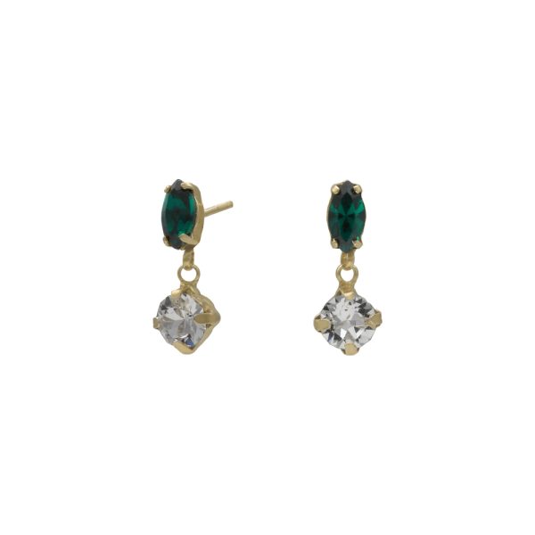 Σκουλαρίκια από ασήμι 925 και Swarovski πέτρες