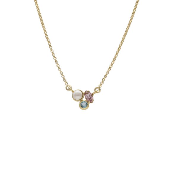 Κολιέ από ασήμι 925 και Swarovski πέτρες