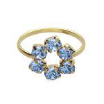 Δαχτυλίδι από ασήμι 925 με Swarovski πέτρες