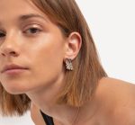 Σκουλαρίκια κρεμαστά από ασήμι 925 με Swarovski πέτρες - Image 2