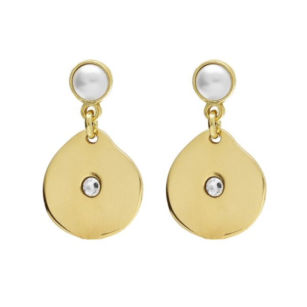 Σκουλαρίκια κρεμαστά από ασήμι 925 και Swarovski πέτρες