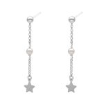 Σκουλαρίκια κρεμαστά από ασήμι 925 και Swarovski πέτρες