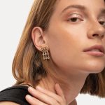 Σκουλαρίκια κρεμαστά από ασήμι 925 με Swarovski πέτρες - Image 2