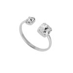 Δαχτυλίδι από ασήμι 925 με Swarovski πέτρες