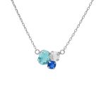 Κολιέ από ασήμι 925 με Swarovski πέτρες