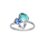 Δαχτυλίδι από ασήμι 925 με Swarovski πέτρες