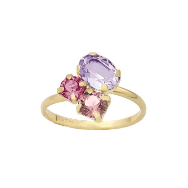 Δαχτυλίδι από ασήμι 925 με Swarovski πέτρες