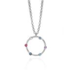 Κολιέ από ασήμι 925 με Swarovski πέτρες
