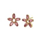 Σκουλαρίκια καρφωτά από ασήμι 925 με Swarovski πέτρες