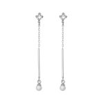 Σκουλαρίκια από ασήμι 925 με Swarovski πέτρες