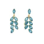 Σκουλαρίκια από ασήμι 925 με Swarovski πέτρες