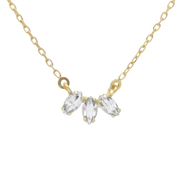 Κολιέ από ασήμι 925 με Swarovski πέτρες