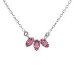 Κολιέ από ασήμι 925 με Swarovski πέτρες