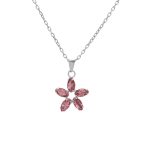 Κολιέ από ασήμι 925 με Swarovski πέτρες