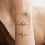 Βραχιόλι σταυρός από ασήμι 925 με Swarovski πέτρες - Image 2