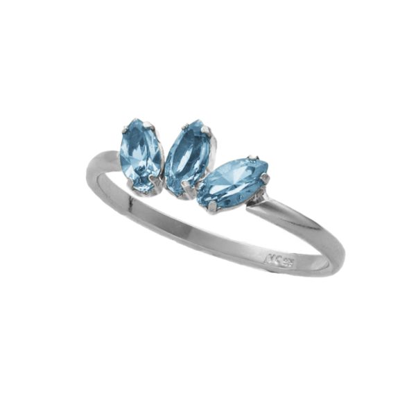 Δαχτυλίδι από ασήμι 925 με Swarovski πέτρες
