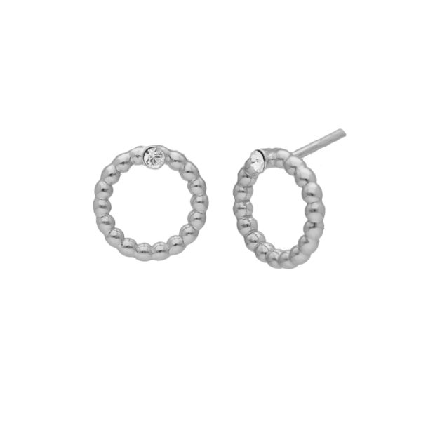 Σκουλαρίκια καρφωτά από ασήμι 925 με Swarovski πέτρες