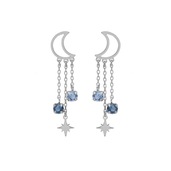 Σκουλαρίκια από ασήμι 925 με Swarovski πέτρες