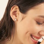 Σκουλαρίκια καρφωτά από ασήμι 925 με Swarovski πέτρες - Image 2