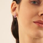 Σκουλαρίκια από ασήμι 925 με Swarovski πέτρες - Image 2
