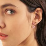 Σκουλαρίκια από ασήμι 925 με Swarovski πέτρες - Image 2