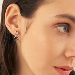 Σκουλαρίκια από ασήμι 925 με Swarovski πέτρες - Image 2