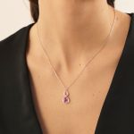 Κολιέ από ασήμι 925 με Swarovski πέτρες - Image 2