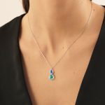 Κολιέ από ασήμι 925 με Swarovski πέτρες - Image 2
