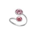Δαχτυλίδι από ασήμι 925 με Swarovski πέτρες