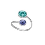 Δαχτυλίδι από ασήμι 925 με Swarovski πέτρες