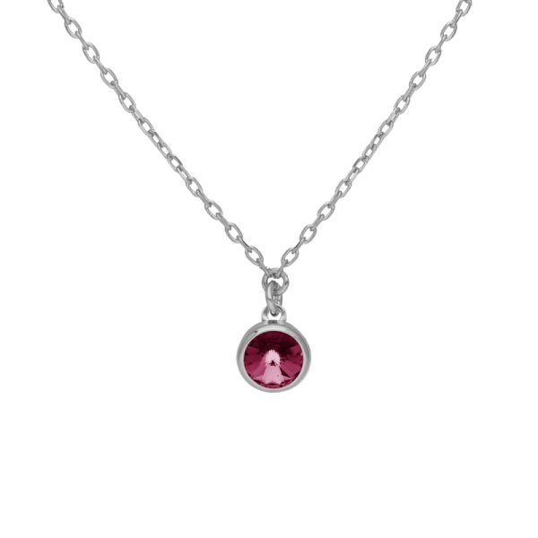 Κολιέ από ασήμι 925 με Swarovski πέτρες