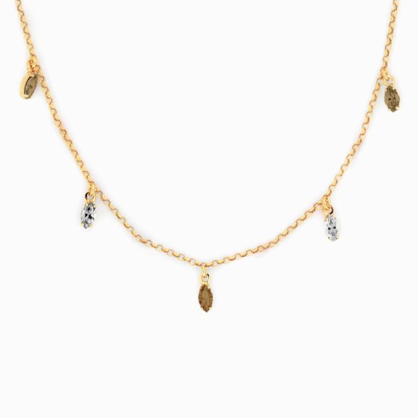 Κολιέ από ασήμι 925 με Swarovski πέτρες