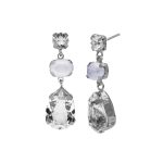 Σκουλαρίκια από ασήμι 925 με Swarovski πέτρες