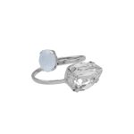 Δαχτυλίδι από ασήμι 925 με Swarovski πέτρες