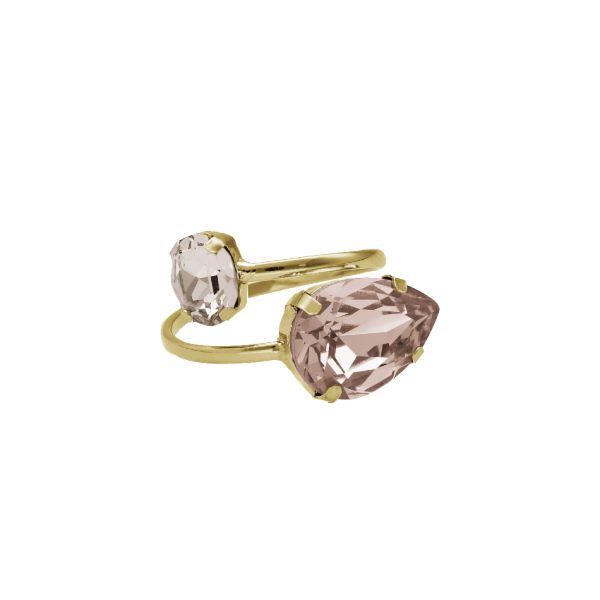 Δαχτυλίδι από ασήμι 925 με Swarovski πέτρες