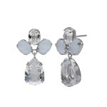 Σκουλαρίκια από ασήμι 925 με Swarovski πέτρες