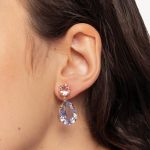 Σκουλαρίκια από ασήμι 925 με Swarovski πέτρες - Image 2