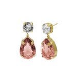 Σκουλαρίκια από ασήμι 925 με Swarovski πέτρες