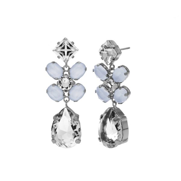 Σκουλαρίκια από ασήμι 925 με Swarovski πέτρες