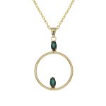 Κολιέ από ασήμι 925 με Swarovski πέτρες