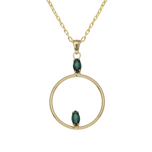 Κολιέ από ασήμι 925 με Swarovski πέτρες