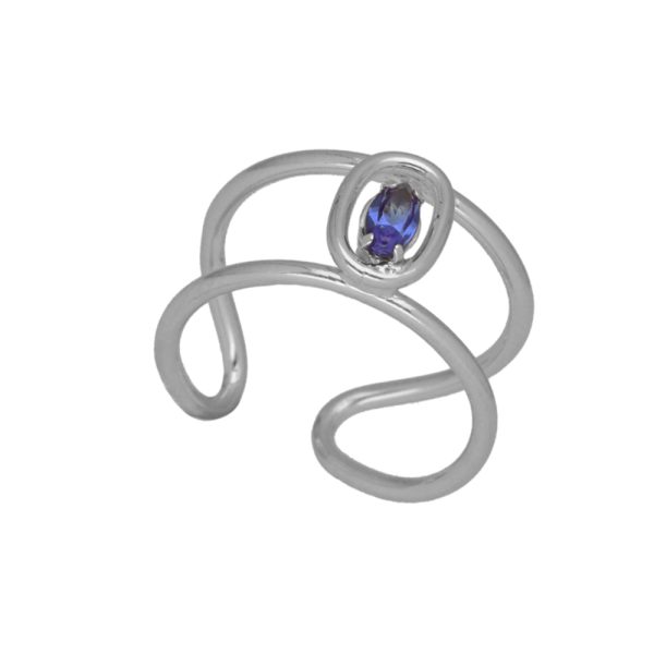 Δαχτυλίδι από ασήμι 925 με Swarovski πέτρες