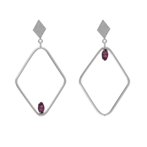 Σκουλαρίκια από ασήμι 925 με Swarovski πέτρες