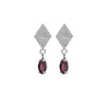 Σκουλαρίκια από ασήμι 925 με Swarovski πέτρες