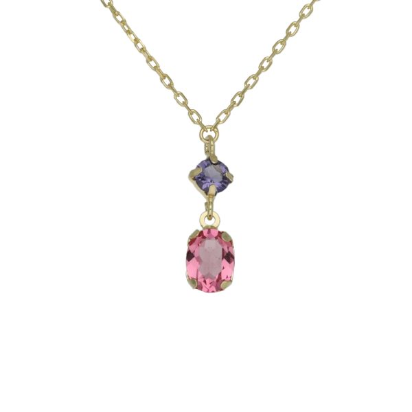 Κολιέ από ασήμι 925 με Swarovski πέτρες