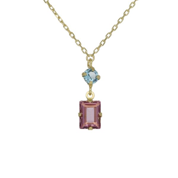 Κολιέ από ασήμι 925 με Swarovski πέτρες